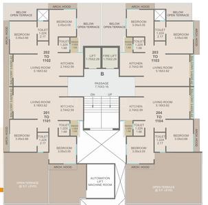 Project Image of 624.95 - 641.85 Sq.ft 2 BHK Apartment for buy in Shivalik Bliss