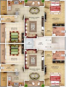Project Image of 428.0 - 849.0 Sq.ft 2 BHK Apartment for buy in Empire Estate Wing A B C
