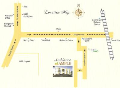 Project Image of 588.0 - 1214.0 Sq.ft 1 BHK Apartment for buy in Ambiance Ample