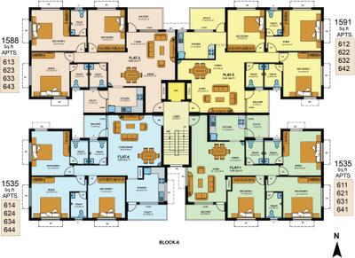 Project Image of 1553.0 - 1612.0 Sq.ft 3 BHK Apartment for buy in Ramky Elysium