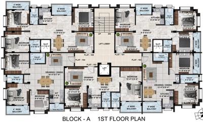 Project Image of 813.0 - 1328.0 Sq.ft 2 BHK Apartment for buy in SK Royal Saroj Apartment