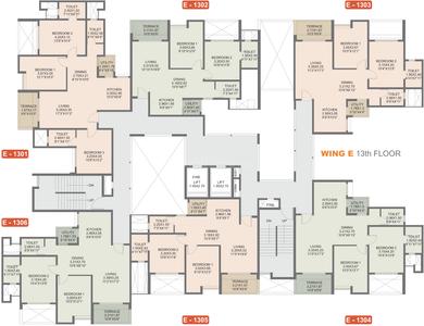 Project Image of 551.0 - 1019.0 Sq.ft 2 BHK Apartment for buy in Rohan Madhuban II Wings D E