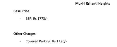 Project Image of 1100.0 - 1800.0 Sq.ft 2 BHK Apartment for buy in Mukhi Eshanti Heights