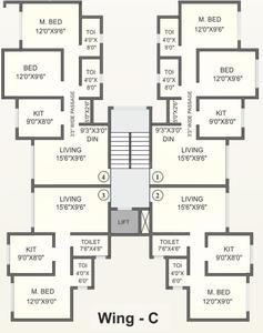 Project Image of 590.0 - 1310.0 Sq.ft 1 BHK Apartment for buy in Agarwal Meadows