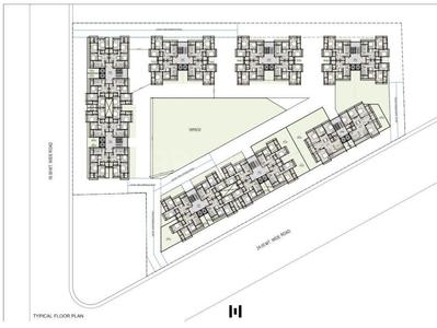 Swastik Cleirmont Block 1,2,3,4,5,6,7&8 Typical Floor Cluster Plan 1