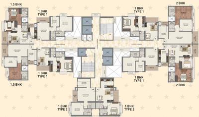 Project Image of 425.17 - 660.9 Sq.ft 1 BHK Apartment for buy in Paradise Sai World Dreams Phase 2