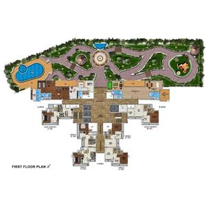 Project Image of 386.21 - 560.05 Sq.ft 1 BHK Apartment for buy in RDP Raunak Fortuna