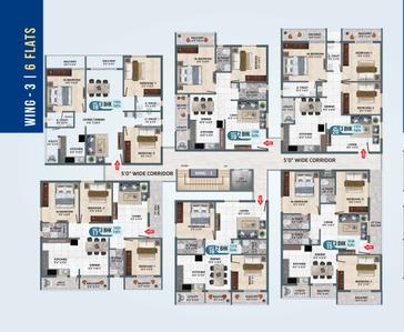 Project Image of 1105.0 - 1770.0 Sq.ft 2 BHK Apartment for buy in Sri Sai Nandana Regal