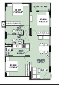 Project Image of 0.0 - 1305.0 Sq.ft 3 BHK Builder Floor for buy in RR Skylane Residences