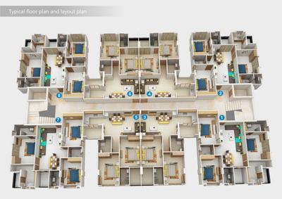 Project Image of 767.0 - 1008.0 Sq.ft 2 BHK Apartment for buy in Mahalaxmi Navratan Heights