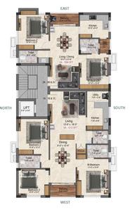 Project Image of 1084.0 - 1512.0 Sq.ft 2 BHK Apartment for buy in Preetha Park Avenue