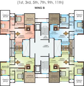 Project Image of 0.0 - 760.0 Sq.ft 2 BHK Apartment for buy in Atur Vally Vista Wing B