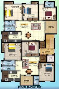 Project Image of 0.0 - 1440.0 Sq.ft 3 BHK Apartment for buy in CNU Amutham