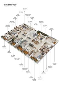Project Image of 1800.0 - 2400.0 Sq.ft 3 BHK Apartment for buy in RM Sai Eternity