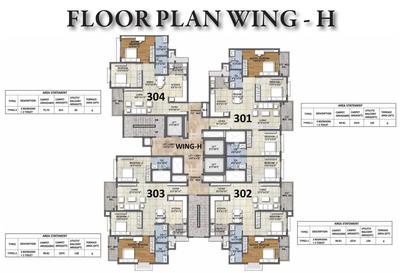 Project Image of 606.44 - 1074.35 Sq.ft 1 BHK Apartment for buy in Ajmera Marina