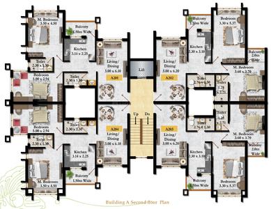 Project Image of 958.0 - 1711.46 Sq.ft 2 BHK Apartment for buy in Pearl Complex