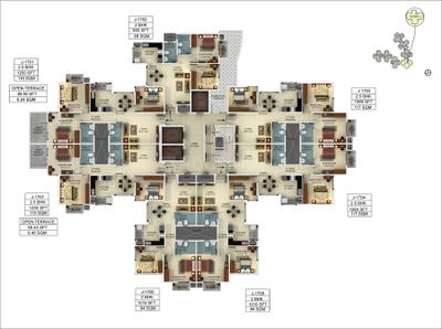 Project Image of 950.0 - 1740.0 Sq.ft 2 BHK Apartment for buy in Mantri Webcity