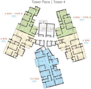 Project Image of 1416.0 - 3712.0 Sq.ft 3 BHK Apartment for buy in Radius Avenue 54