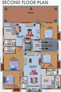 Project Image of 814.0 - 1203.0 Sq.ft 2 BHK Apartment for buy in MC Bullstone Enclave