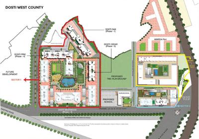 Project Image of 0.0 - 322.0 Sq.ft 1 BHK Apartment for buy in Dosti Nest Phase 3