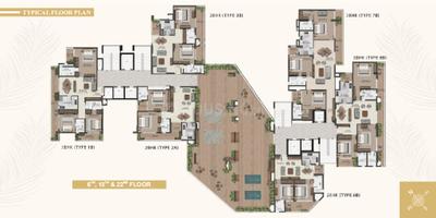 Project Image of 773.92 - 1550.0 Sq.ft 2 BHK Apartment for buy in Eiffel Palm Vista