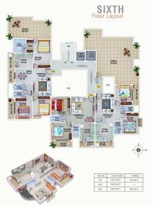 Project Image of 1025.0 - 1075.0 Sq.ft 2 BHK Apartment for buy in Aakar Residency