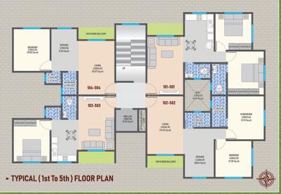 Project Image of 406.77 - 593.74 Sq.ft 1 BHK Apartment for buy in Swara Shree Siddhivinayak Residency