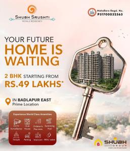 Project Image of 459.75 - 603.25 Sq.ft 1 BHK Apartment for buy in Shubh Shrushti LM
