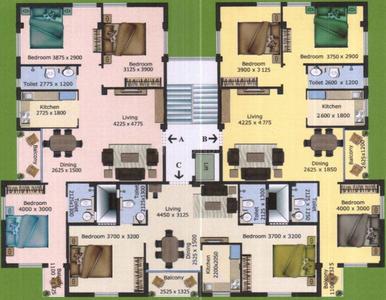Project Image of 913.0 - 1337.0 Sq.ft 2 BHK Apartment for buy in Jasmine Floret