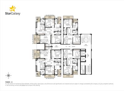 Project Image of 634.0 - 1437.0 Sq.ft 2 BHK Apartment for buy in Star Galaxy 1 Phase II