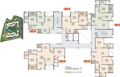 Project Image of 774.0 - 960.0 Sq.ft 2 BHK Apartment for buy in Rohan Madhuban II Wings A B C