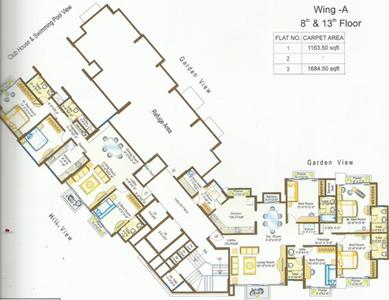 Project Image of 1158.0 - 1164.0 Sq.ft 3 BHK Apartment for buy in Ashar Monarch