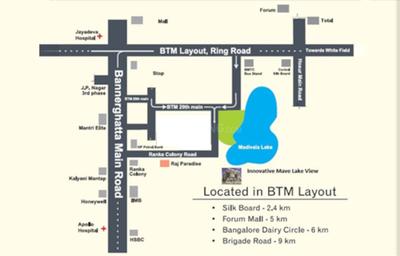 Innovative Meva Lake View Residency Location Plan 1