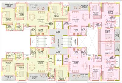 Project Image of 841.3 - 1131.39 Sq.ft 2 BHK Apartment for buy in Nandan Vatsalya Puram Building A
