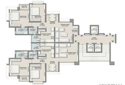 Project Image of 1989 Sq.ft 3 BHK Apartment / Flat for sale in Chharodi for Rs. 7600000