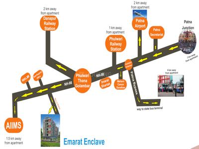 Project Image of 1110.0 - 1480.0 Sq.ft 2 BHK Apartment for buy in Emarat Enclave