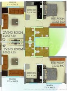 Gharkul Developers Gharkul Daffodils Heights Cluster Plan 1