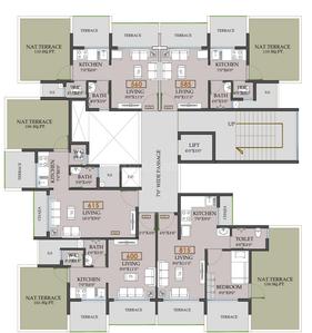 Project Image of 350.0 - 650.0 Sq.ft 1 RK Apartment for buy in Gajora Serenity Enclave