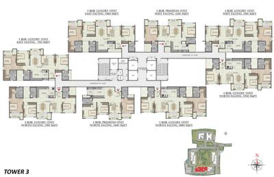 Project Image of 1168.42 - 1770.0 Sq.ft 3 BHK Apartment for buy in Abhee Aaria