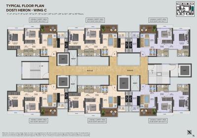 Project Image of 0.0 - 322.0 Sq.ft 1 BHK Apartment for buy in Dosti Nest