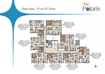 Project Image of 1168.0 - 1948.0 Sq.ft 2 BHK Apartment for buy in DRA Polaris