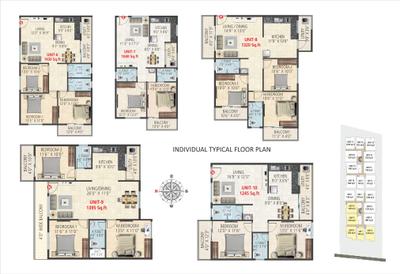 Project Image of 1245.0 - 1485.0 Sq.ft 2 BHK Apartment for buy in Sri Nandana Galaxy