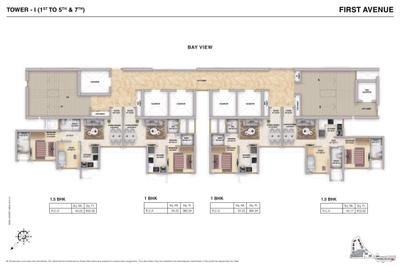 Project Image of 352.0 - 906.97 Sq.ft 1 BHK Apartment for buy in Runwal Avenue