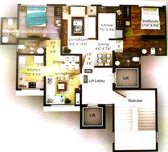Project Image of 183.0 - 776.0 Sq.ft 1 RK Apartment for buy in Karmvir Bhagwati Ashish