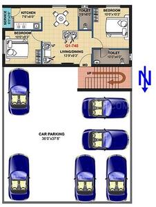 Project Image of 740.0 - 808.0 Sq.ft 2 BHK Apartment for buy in SVVD Silver Bloom