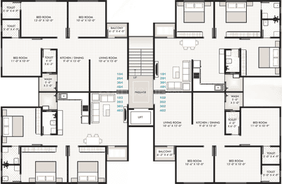 Project Image of 950.0 - 2140.0 Sq.ft 2 BHK Apartment for buy in Akshar Amrut