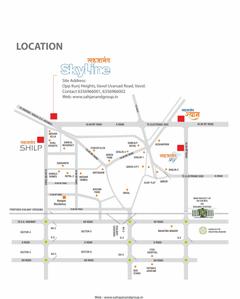 Akshar Sahjanand Skyline Location Plan 1