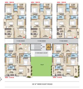 Project Image of 1900.0 - 2120.0 Sq.ft 3 BHK Apartment for buy in TSR Evergreen