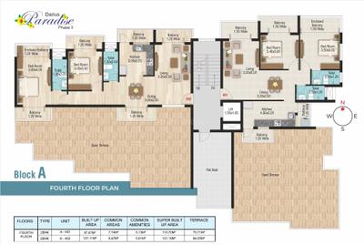 Project Image of 1243.0 - 1646.0 Sq.ft 1 BHK Apartment for buy in CV Darius Paradise Phase II