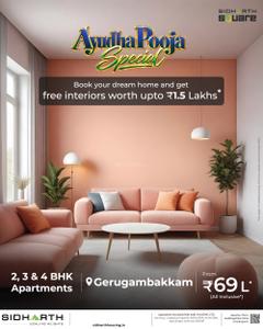 Project Image of 888.0 - 2248.0 Sq.ft 2 BHK Apartment for buy in Sidharth Square